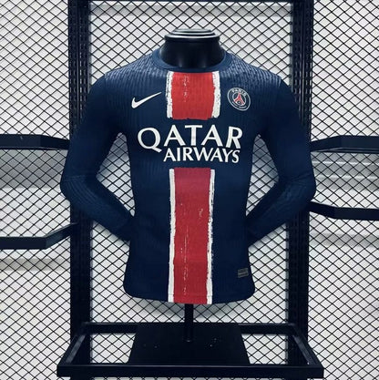 Paris SaintGermain 2024∕25 Home Long Sleeves Jersey Player Version(62BE)
