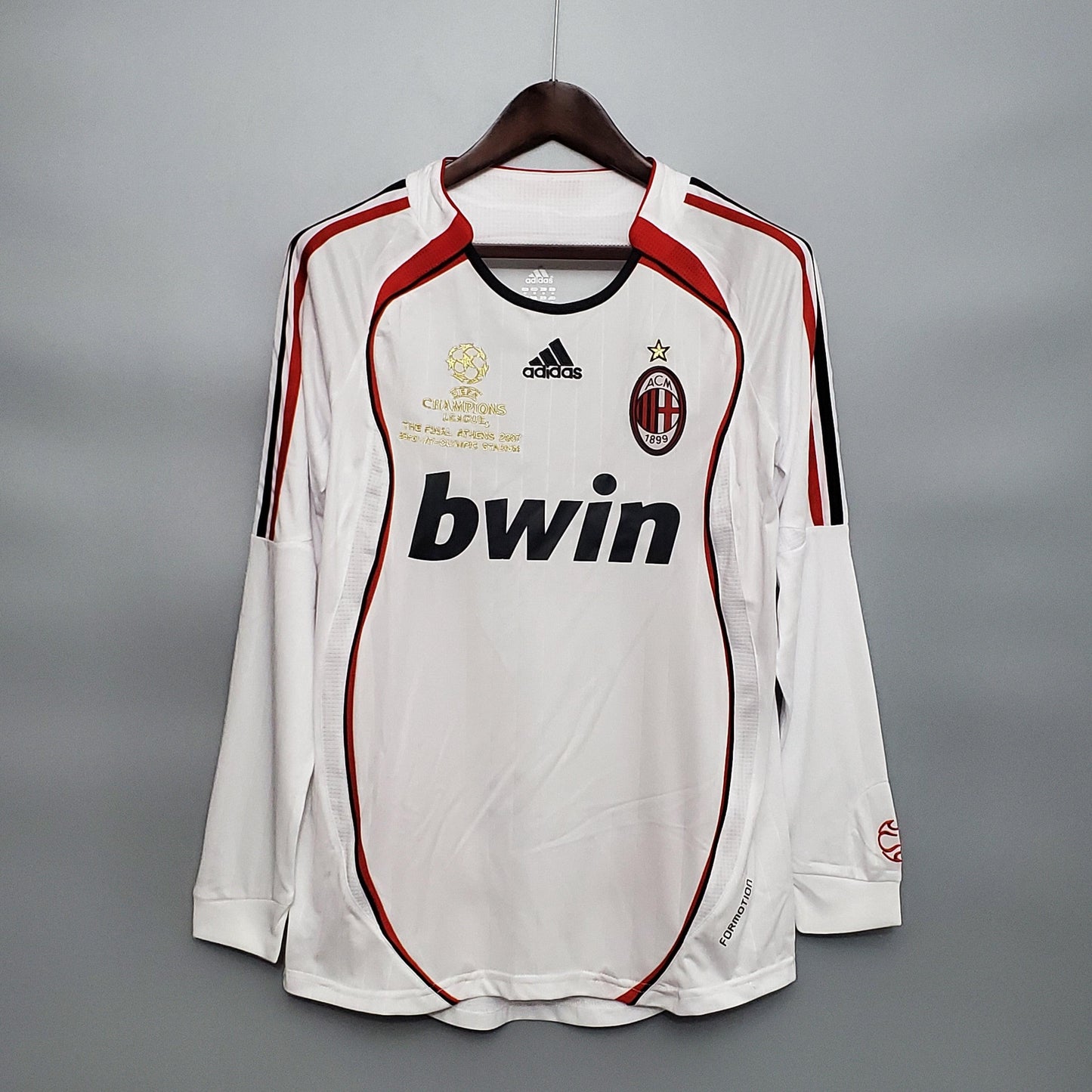 Chemise à Manches Longues Milan Champions League 06/07 Adidas